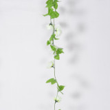 2021 manufacturer wholesale wall flower wedding decoration green leaf artificial rose vine