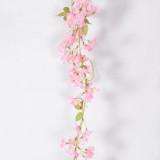 2021 manufacturer wholesale wall flower wedding decoration green leaf artificial rose vine