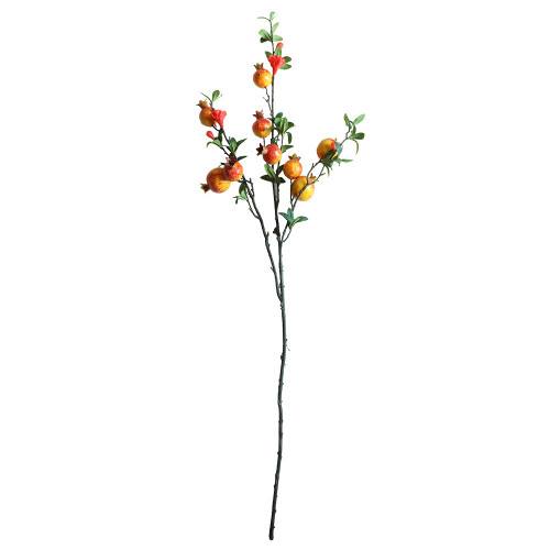 Manufacturers wholesale  flowers green plants wedding simulation flower decorations ins wind cross border 9 pomegranates