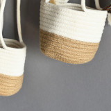 Cotton Rope Hanging Flower Pot Indoor Woven Plant Basket Flower Pot Modern Storage Basket