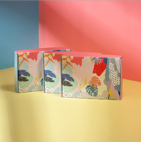 Coloured cardboard box gift box foldable luxurious clothing gift boxes
