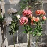 2021Manufacturer sales simulation flower export artificial flower wedding home decoration foreign trade big Peony