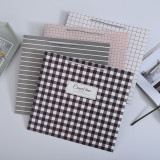 Plaid Cheap Kraft Pink Shopping Paper Bag For Cosmetic Packaging