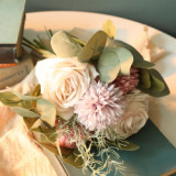 2021Green plant manufacturer imitation flower wholesale wedding decoration ins wind cross border rose handle flower