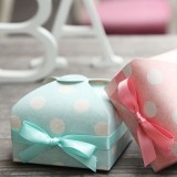 Custom wedding folding  candy cookie paper box gift packaging box in stock