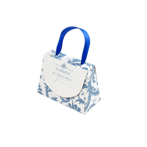 Wedding packaging cute mini lipstick/candy packaging paper box with handle