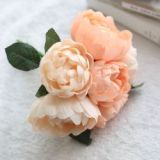 Wholesale imitation flowers artificial flower wedding supplies  hand held flowers, family decoration, peony round roses