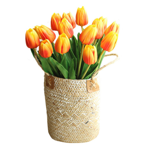 Pu tulip cross-border supply Amazon simulation flower manufacturer family decoration wedding hand held flowers