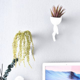 Nordic Abstract Sculpture Flower Pot Nordic Portrait Art White Flower Pot Living Room Decoration