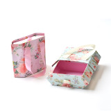 Creative Candy box Rigid Paper Ribbon Handle Accept Logo Fancy Gift Sliding Drawer Gift Box
