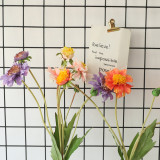 2021Manufacturer wholesale simulation flower rose export orchid fleshy family decoration wedding 4 fork windmill orchid