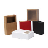 Kraft paper drawer box custom manufacture packaging paper box with logo