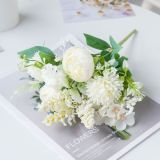 Wedding simulation bouquet artificial flower cross border silk flower decorative flower arrangement peony Hydrangea
