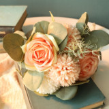 2021Green plant manufacturer imitation flower wholesale wedding decoration ins wind cross border rose handle flower