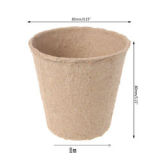 100 Pcs Garden Plants  Nursery  Paper Pots Biodegradable  seeding  peat cups
