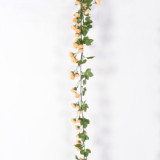 2021 manufacturer wholesale wall flower wedding decoration green leaf artificial rose vine