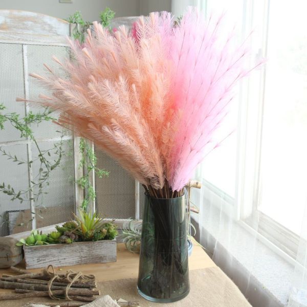 Korean imitation flower manufacturer family decoration wedding holding flowers road guide flower wall Maomao grass