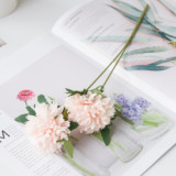 Wedding simulation bouquet artificial flower cross border plant silk flower decoration double headed dandelion