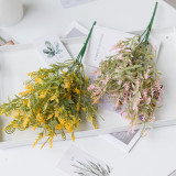 Wedding simulation bouquet artificial artificial flower cross border plant silk flower decoration window seahorse grass