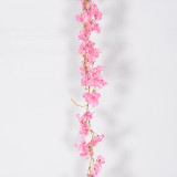 2021 manufacturer wholesale wall flower wedding decoration green leaf artificial rose vine