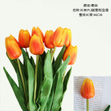 Pu tulip cross-border supply Amazon simulation flower manufacturer family decoration wedding hand held flowers