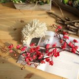 Classical artificial flower Chinese garden Plum Blossom Peach Flower manufacturer family decoration wedding flower wall