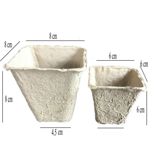 Organic Biodegradable Eco-Friendly Fiber Plant Peat Pot For Flower Vegetable Paper Pot Plant Nursery Cup Home Cultivation