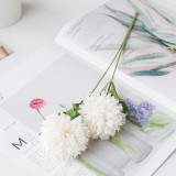 Wedding simulation bouquet artificial flower cross border plant silk flower decoration double headed dandelion
