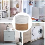 Cotton Rope Plant Basket Flower Pot Woven Basket Storage Basket Organizer Modern Home Decoration