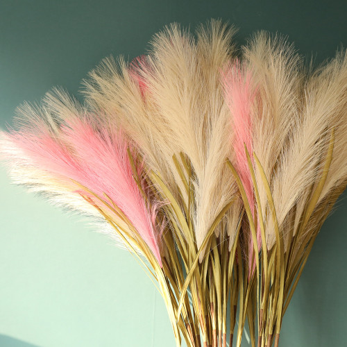 Cross border decoration ins wind wholesale crafts reed grass simulation flower manufacturer  flower green plant wedding