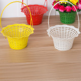 Portable Basket for Flower Arranging Waterproof Hollow-out Small Basket Home Floral Bouquet Baskets