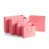 Wholesale Custom Kraft Brown Paper Flower Packaging Shopping Clothes Samll Gift Bag