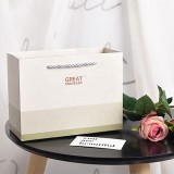 Wholesale Logo Printed Retail clothes Paper Shopping Bag With Handle