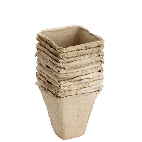 Organic Biodegradable Eco-Friendly Fiber Plant Peat Pot For Flower Vegetable Paper Pot Plant Nursery Cup Home Cultivation