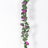 2021 manufacturer wholesale wall flower wedding decoration green leaf artificial rose vine