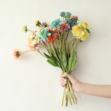 2021Manufacturer wholesale simulation flower rose export orchid fleshy family decoration wedding 4 fork windmill orchid