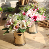 Wholesale imitation flowers foreign trade fake flowers, export wedding holding family decorations Magnolia bouquet