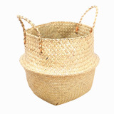 Nordic Handicraft Fashion Wicker Woven Straw Artificial Flower Basket Straw Basket Flower Pot