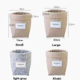 Creative Furnishing Flower Pot Retro Indoor Simple Succulent Gardening Flower Pot Wool Felt Desktop Flower Basket