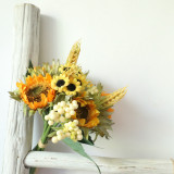 Manufacturers recommend imitations flower wholesale silk flower wedding export family decoration sunflower bundle