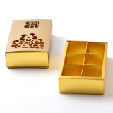 Low MOQ Foldable Hollow Out 6pcs Chocolate Paper Packaging Box  for chocolate