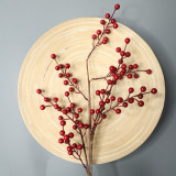 2021Cross border wedding home decoration Christmas fruit Holly simulation flower ins wind manufacturer wholesale