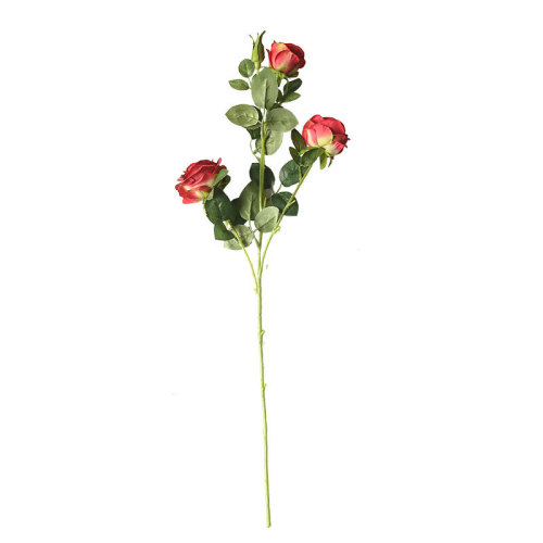 2021 hot selling artificial flower plant bonsai wedding decoration ins wind simulation plant 4 roses
