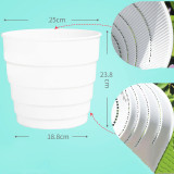 Factory Wholesale Plastic Root Control Flower Pot Thick Resin Breathable Household Potted Flowers Large Flower Pot