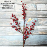 2021Cross border wedding home decoration Christmas fruit Holly simulation flower ins wind manufacturer wholesale