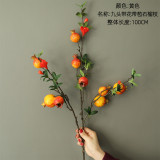 Manufacturers wholesale  flowers green plants wedding simulation flower decorations ins wind cross border 9 pomegranates