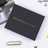 Luxury Black Customized Cardboard Box Gift Jewelry Lipstick box Packing Makeup Box