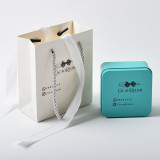 Wholesale Customized Logo Patterns  Gift Paper Bags Box With Handle Bow