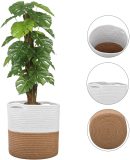 Cotton Rope Plant Basket Flower Pot Woven Basket Storage Basket Organizer Modern Home Decoration