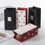 Milk Tea Shopping Paper Bag with Handle Eco-friendly
